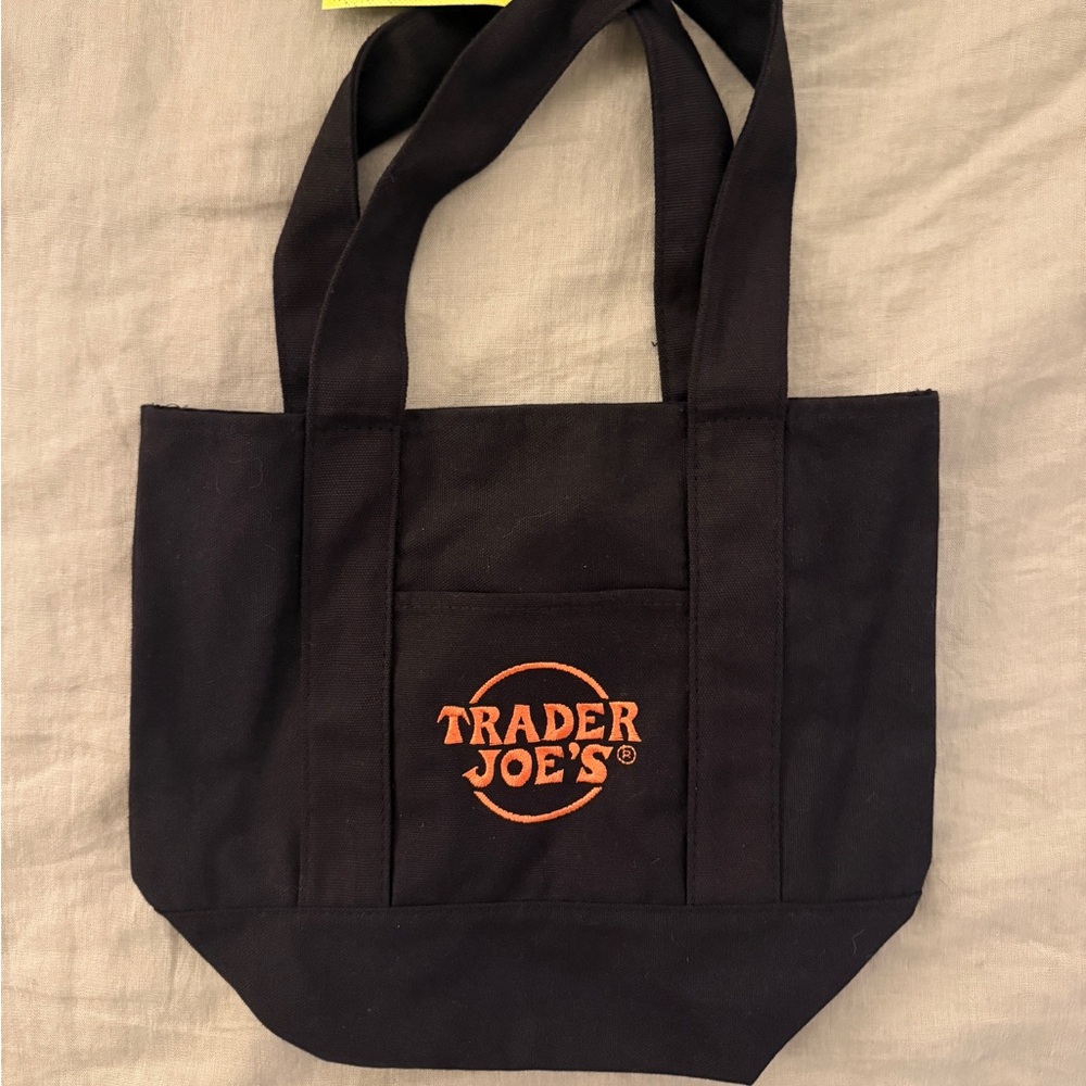 Trader Joe's Black Mini Tote Bag